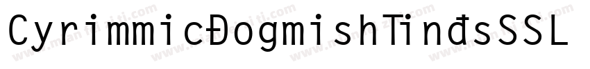 CyrillicEnglishTimesSSK Bold字体转换